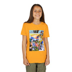 Colorful Youth Short Sleeve Tee - "Busker" Graphic Art Top