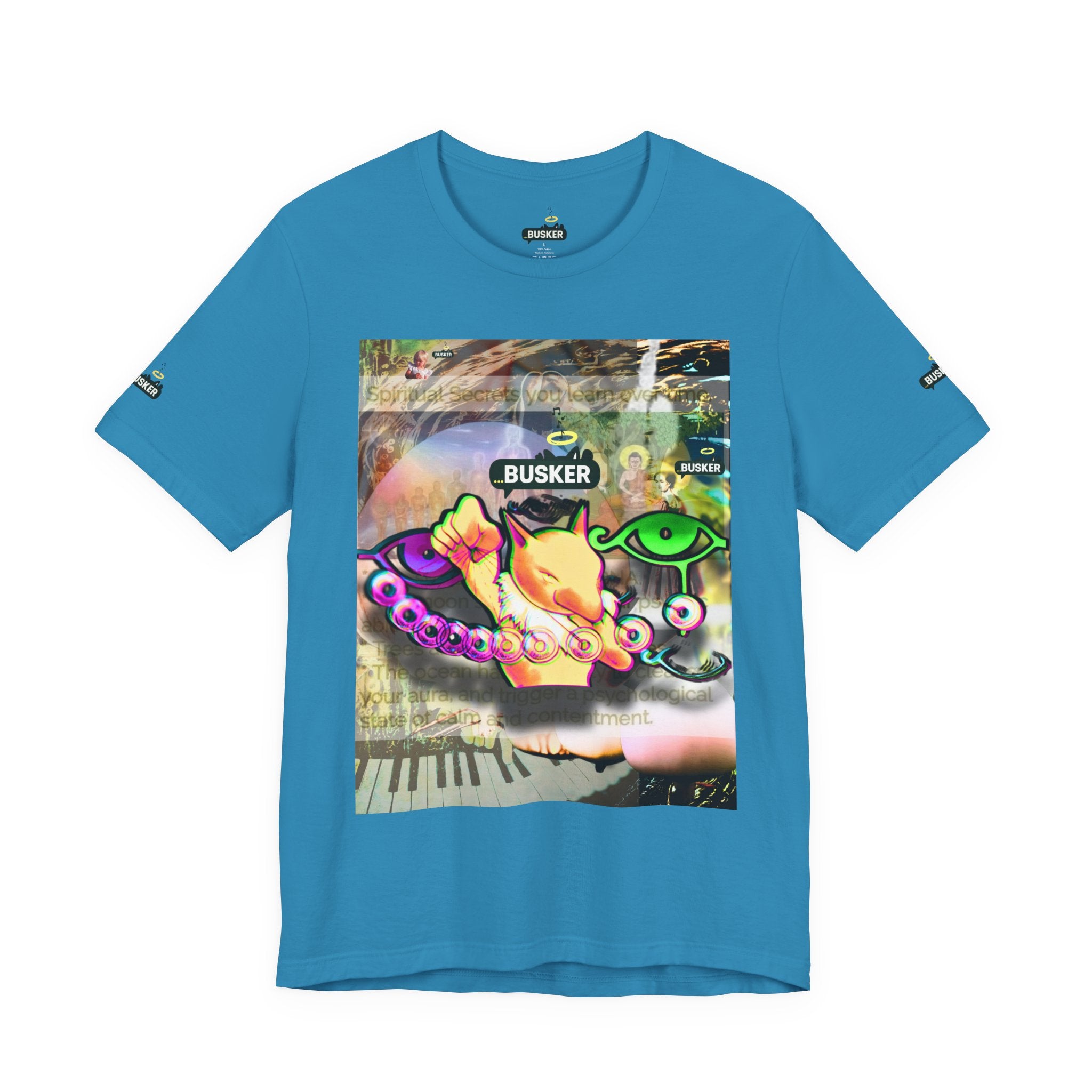 Vibrant Busker Art Tee for Creative Souls