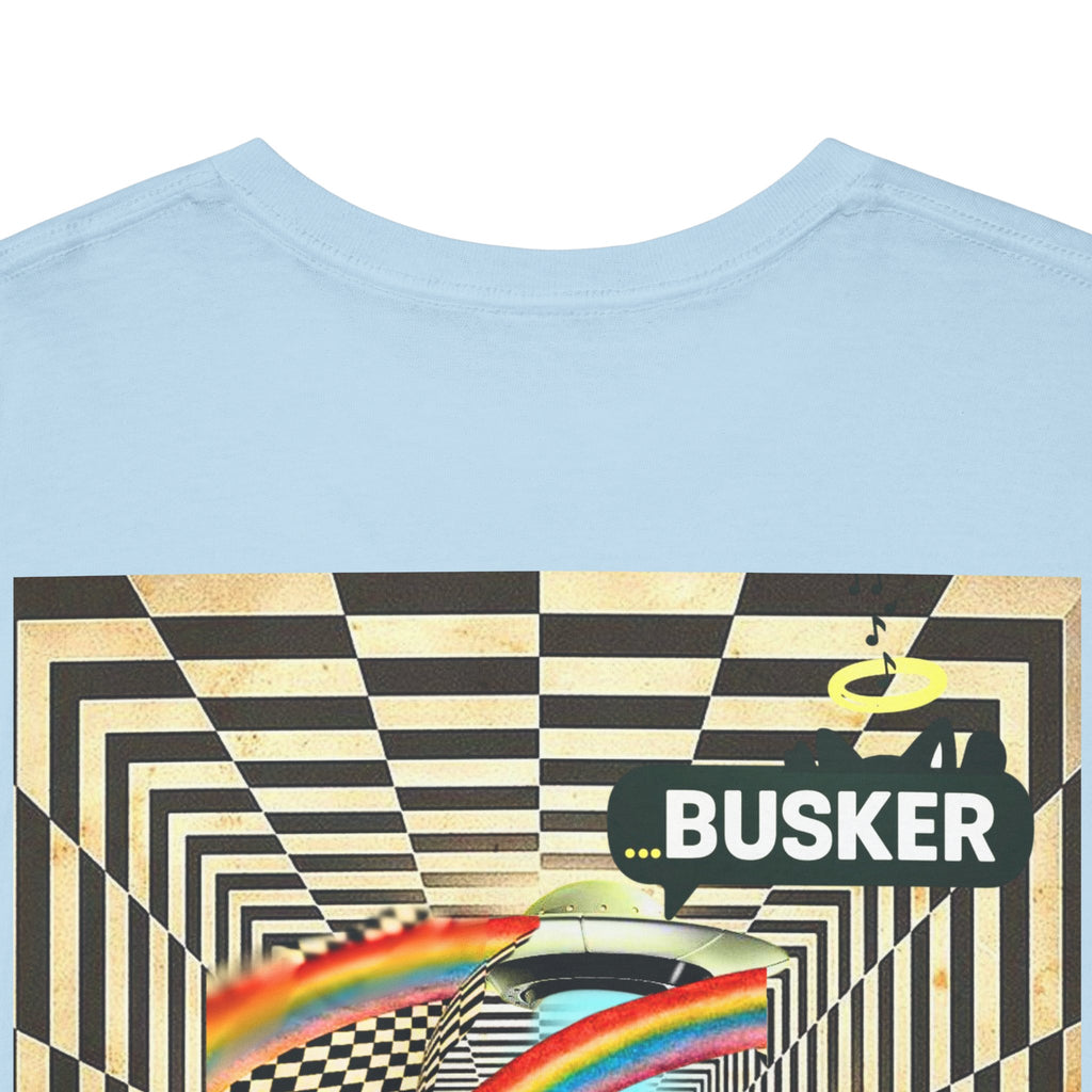 Retro Busker Graphic Tee - Unisex Heavy Cotton