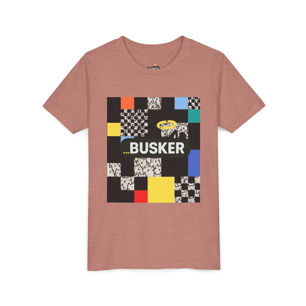 Colorful Youth Short Sleeve Tee - Perfect for Young Creators, Festivals, Birthdays, Casual Wear, Busker Themed Shirt
