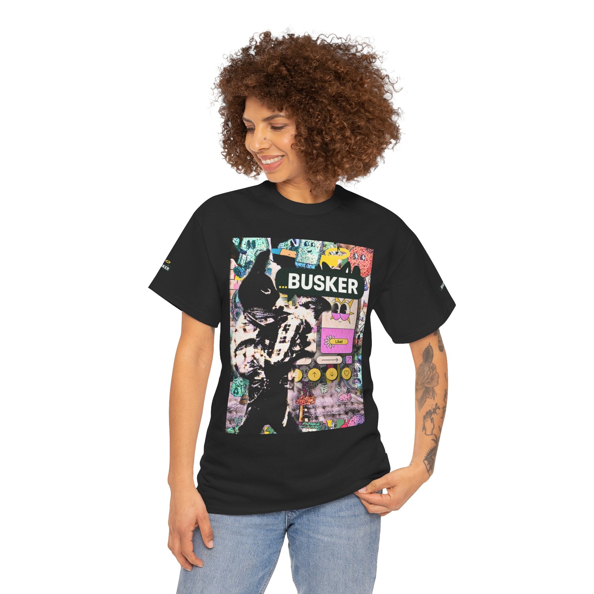 Grunge Art Busker Unisex Heavy Cotton Tee