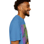 Psychedelic Busker T-Shirt, Unisex Graphic Tee, Music Lover Gift, Festival Wear, Casual Streetwear, Colorful Arttee