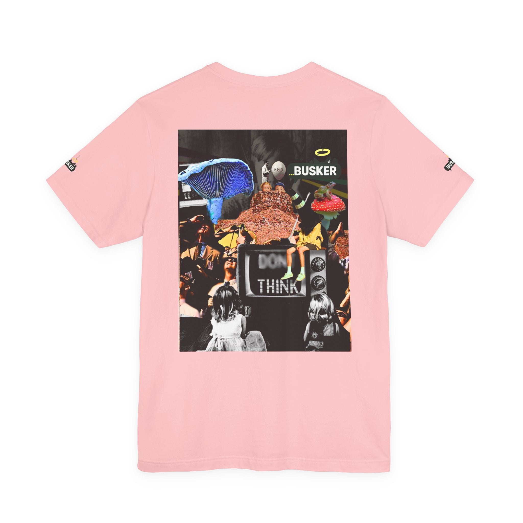 Creative Unisex Graphic Tee - 'I Don't Think' Busker Design