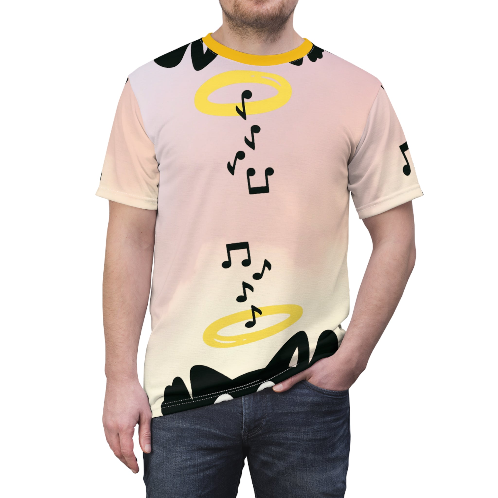Musical Vibes Unisex Tee, Fun Graphic T-Shirt, Gift for Music Lovers, Trendy Casual Wear, Unique Personalized Tee