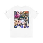 Busker Vibe Unisex Tee - Music & Art Collage Design