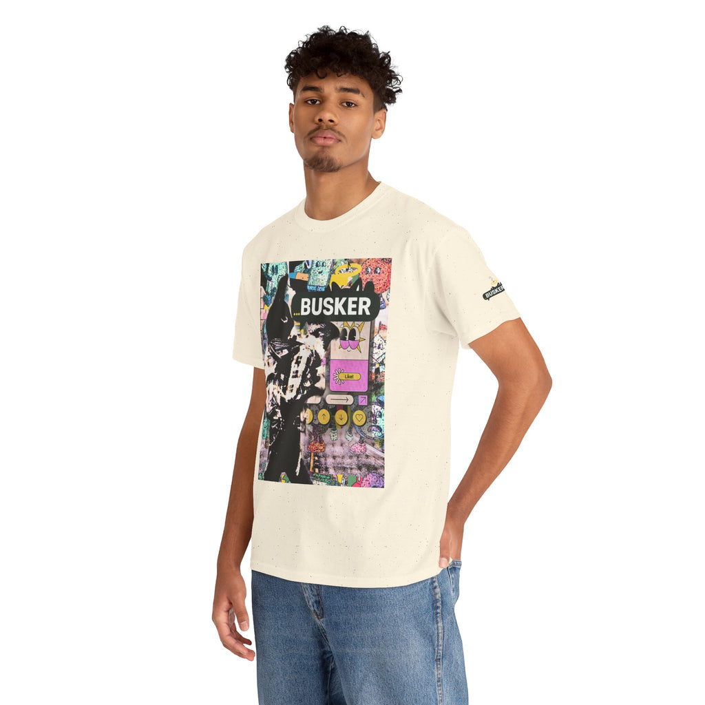 Grunge Art Busker Unisex Heavy Cotton Tee
