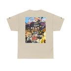 Busker Collage Graphic Tee — Vintage Music Poster Streetwear