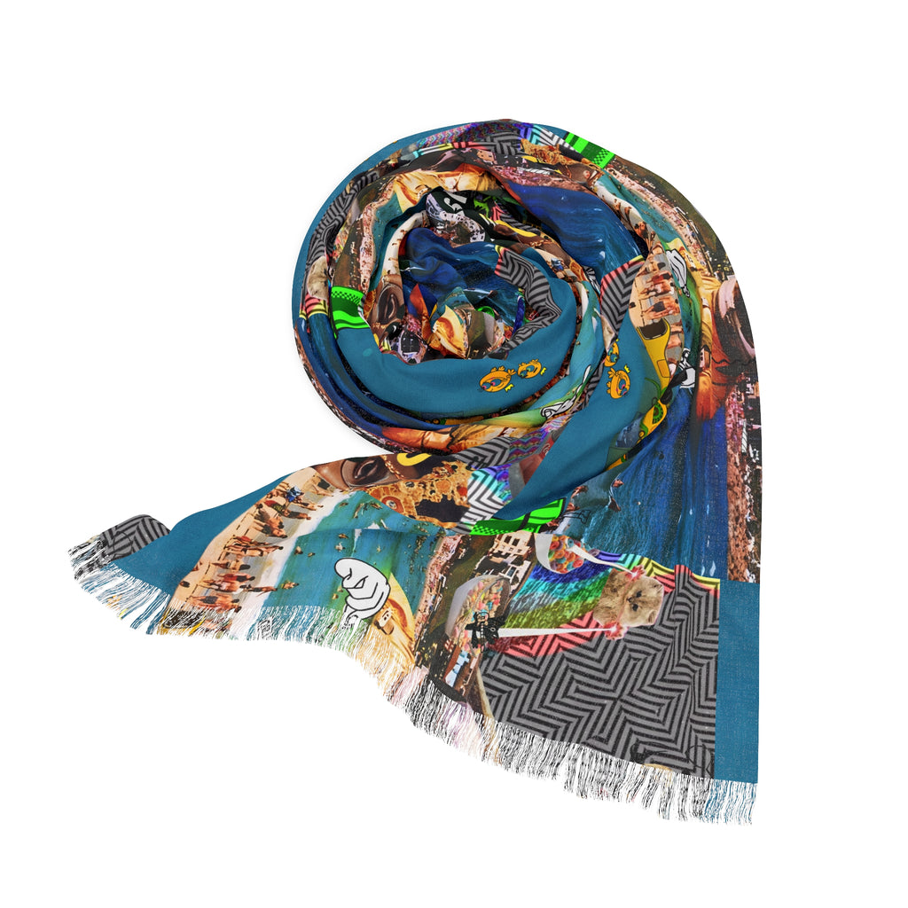 Colorful Busker Pattern Light Scarf