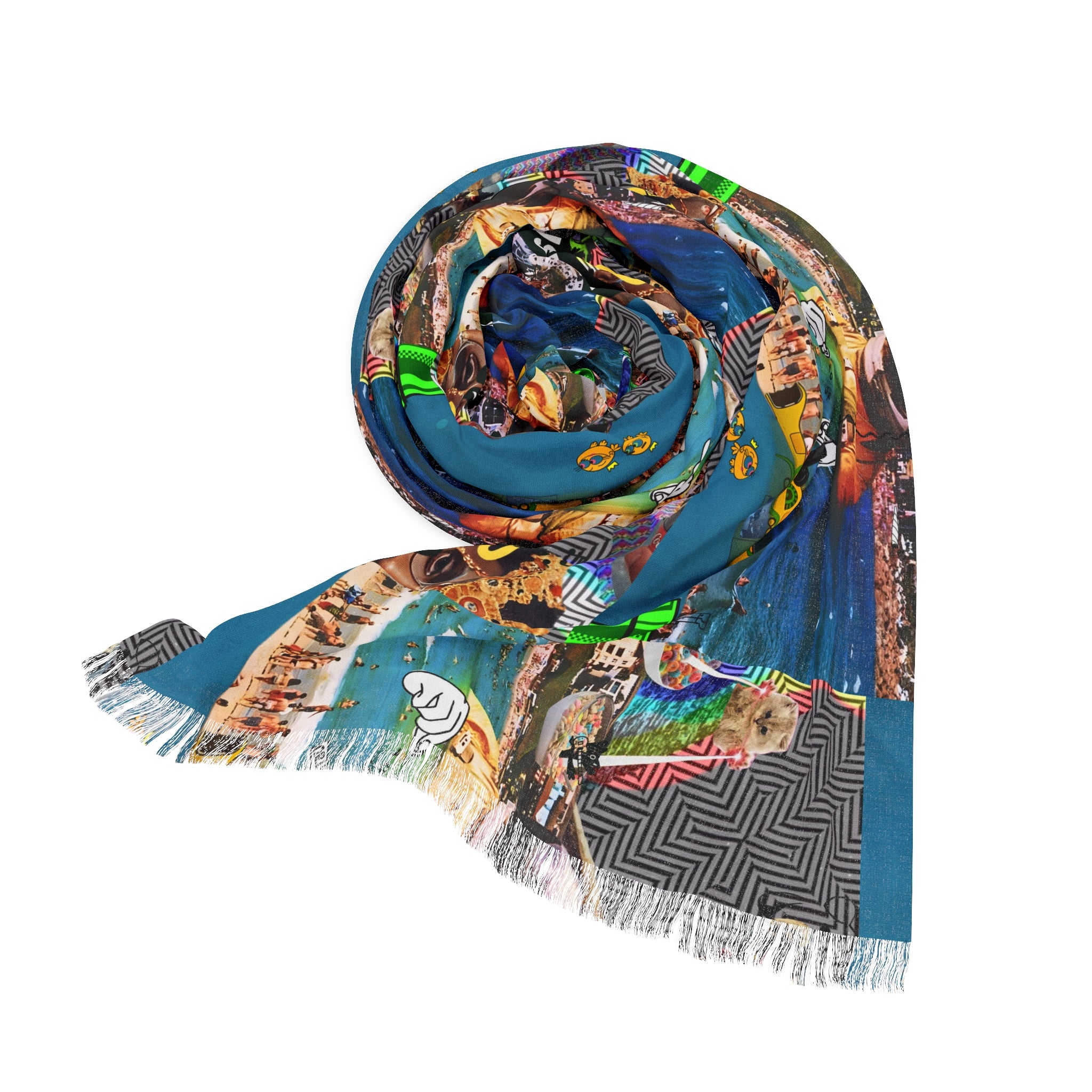 Colorful Busker Pattern Light Scarf