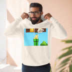 Fun Gaming Fleece Hoodie - Retro Gamer Gift, Cozy Sweatshirt, Video Game Apparel, Casual Wear, Geeky Hoodie