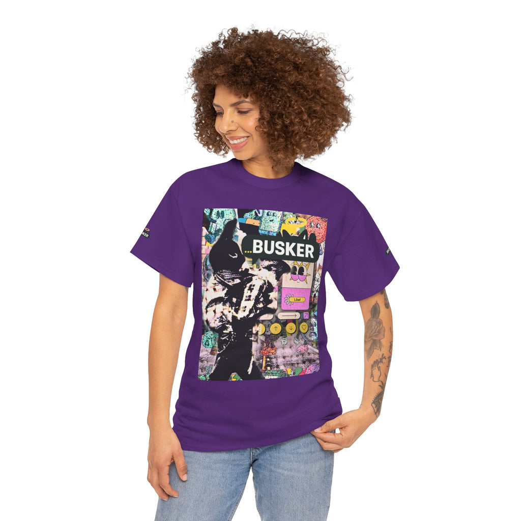 Grunge Art Busker Unisex Heavy Cotton Tee