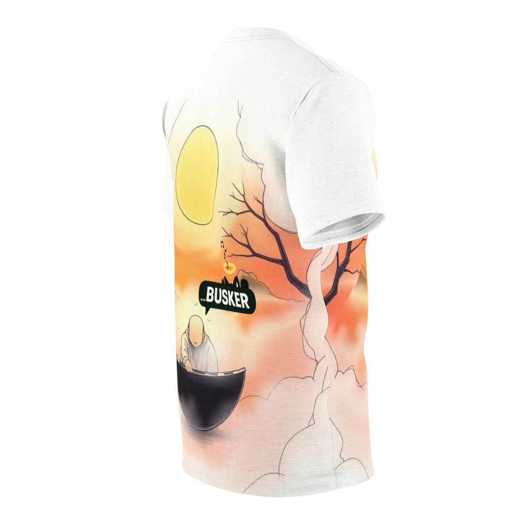 Artistic Unisex Tee, Musician Gift, Summer Vibes Shirt, Street Performer Apparel, Unique Graphic T-Shirt