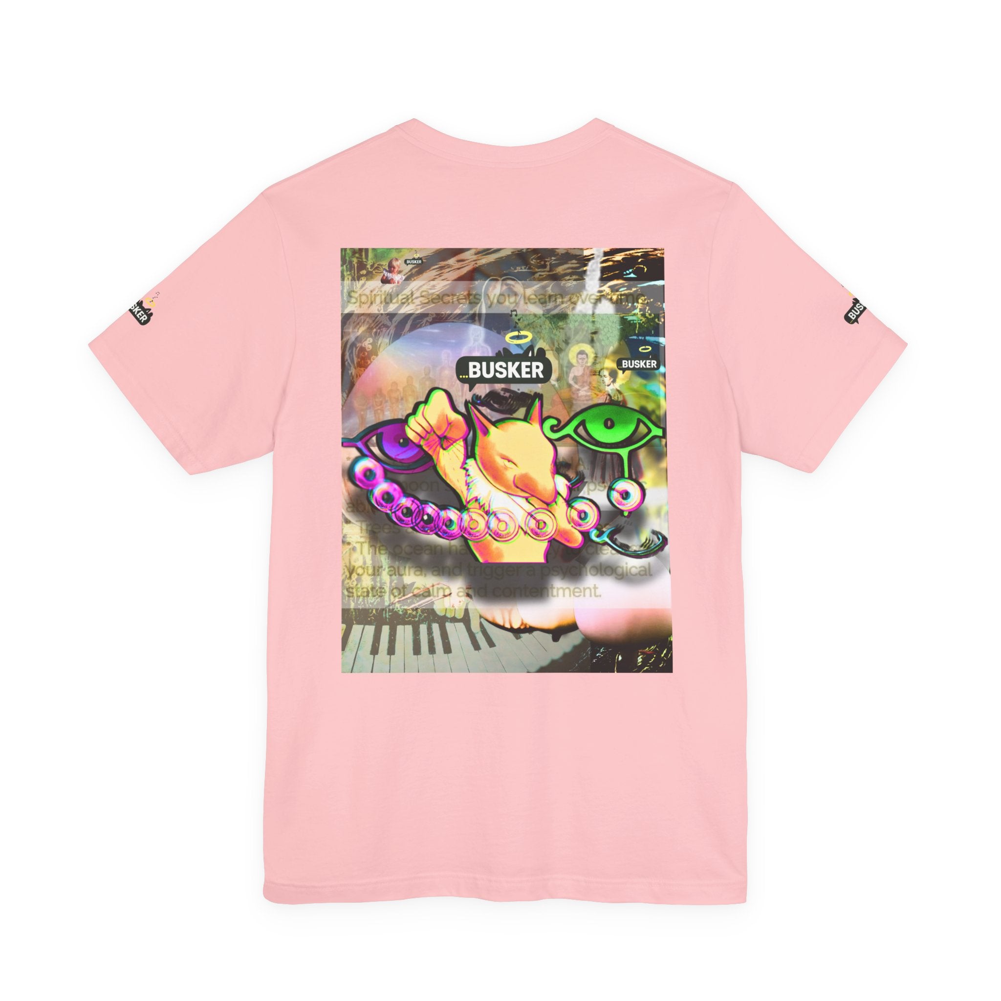Vibrant Busker Art Tee for Creative Souls