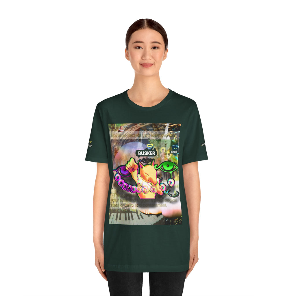Vibrant Busker Art Tee for Creative Souls