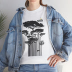Nature-Inspired Unisex Heavy Cotton Tee, Eco-Friendly Tee, Graphic T-Shirt, Outdoor Lover Gift, Casual Wear, Tree Art Shirt