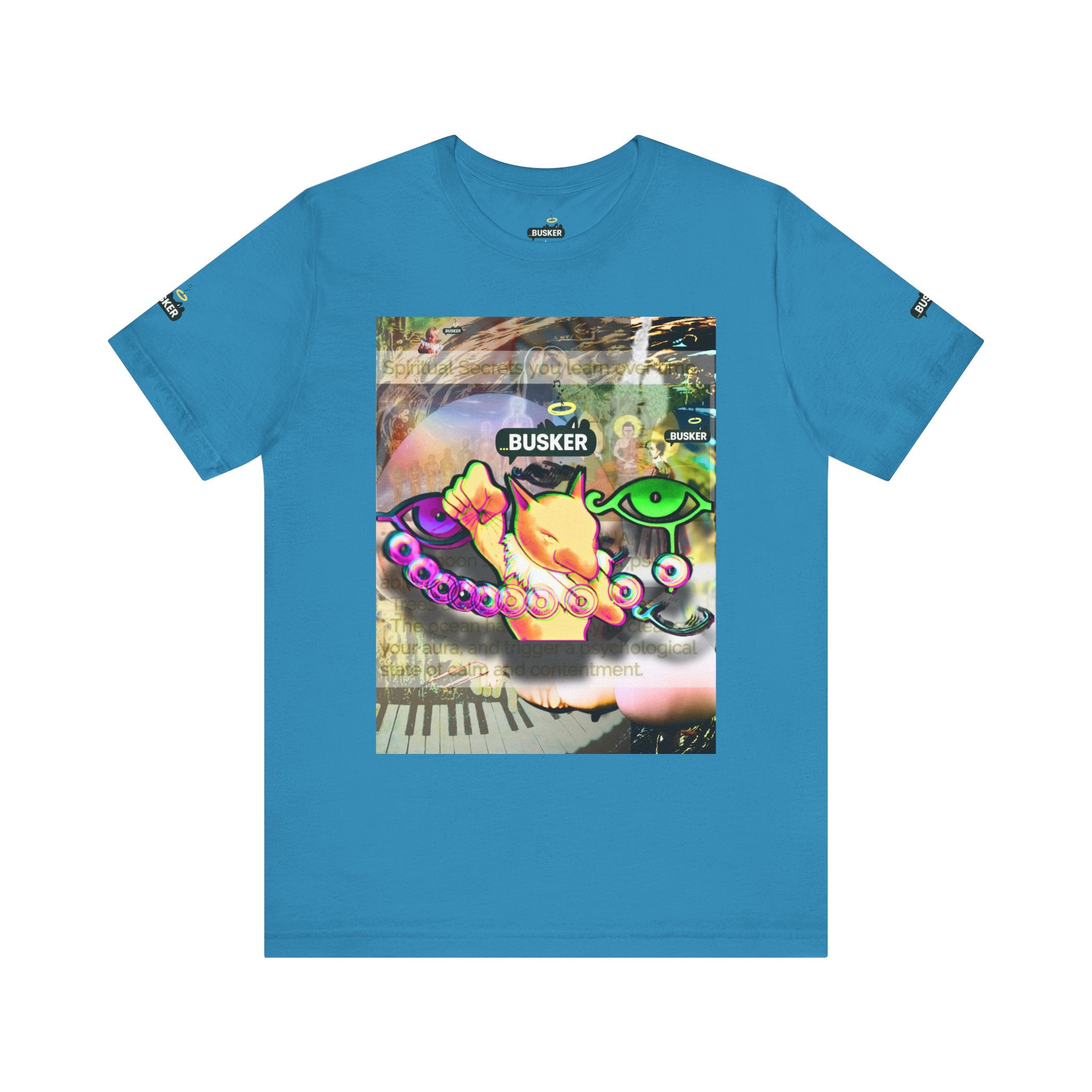 Vibrant Busker Art Tee for Creative Souls