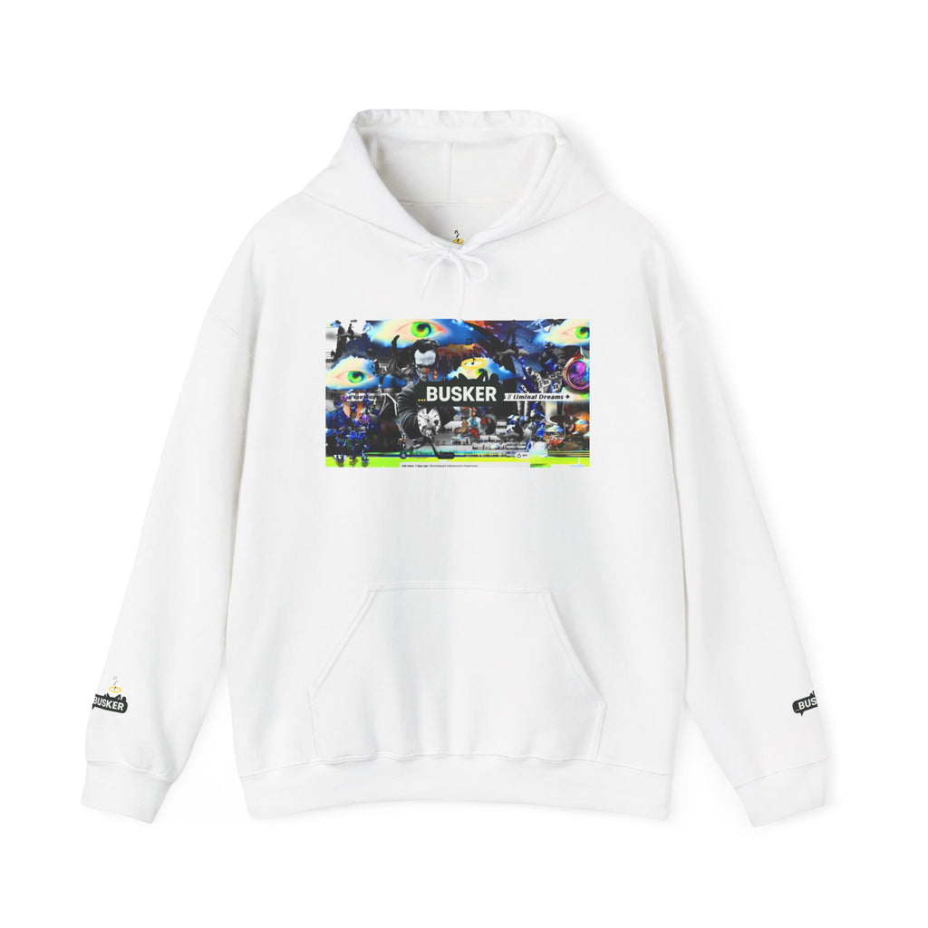 Busker Street Art Hoodie — Colorful Musician Graphic Pullover