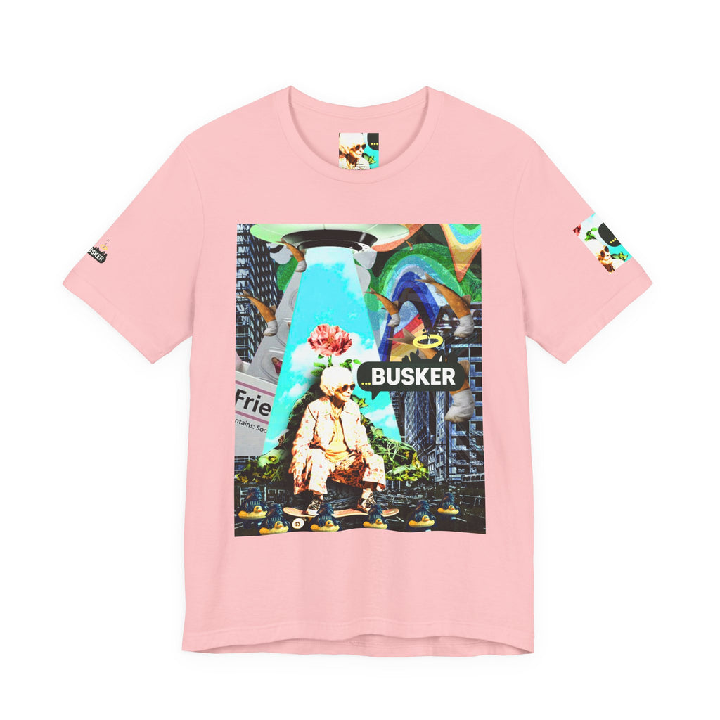 Street Art Busker Tee - Unisex Graphic Short Sleeve Shirt