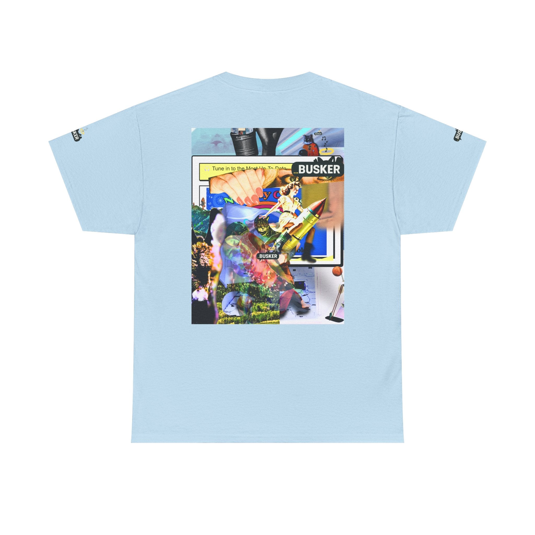 Cool Graphic Unisex Heavy Cotton Tee - 'Busker' Design