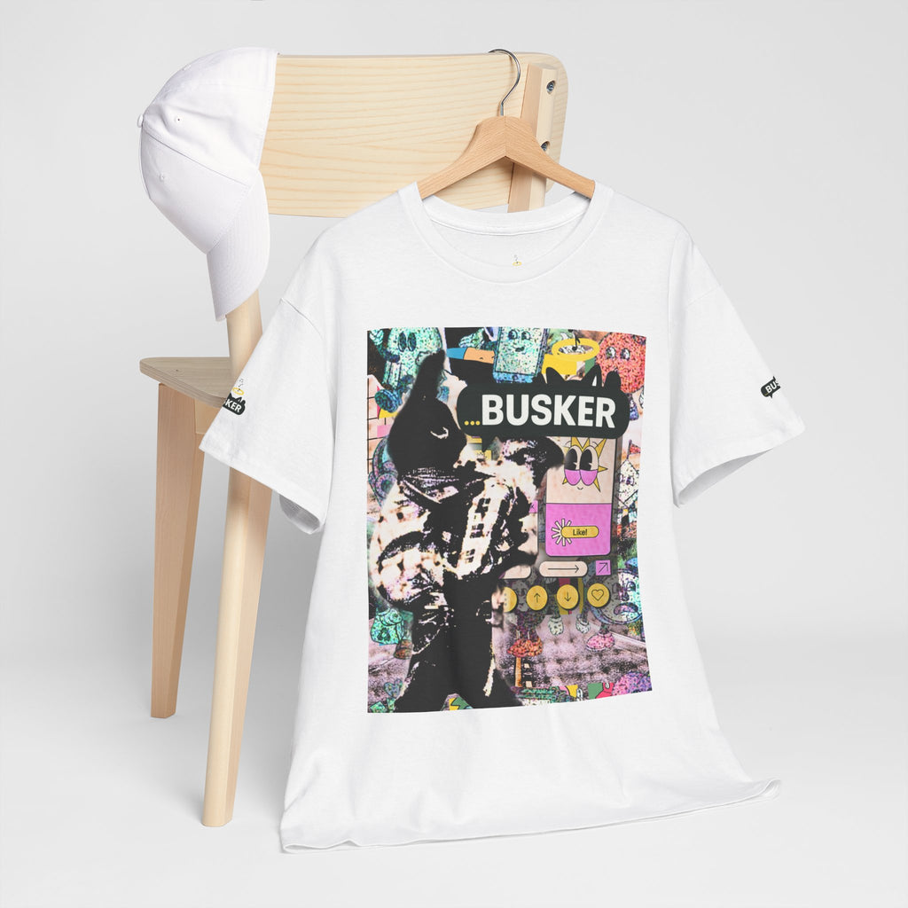 Grunge Art Busker Unisex Heavy Cotton Tee