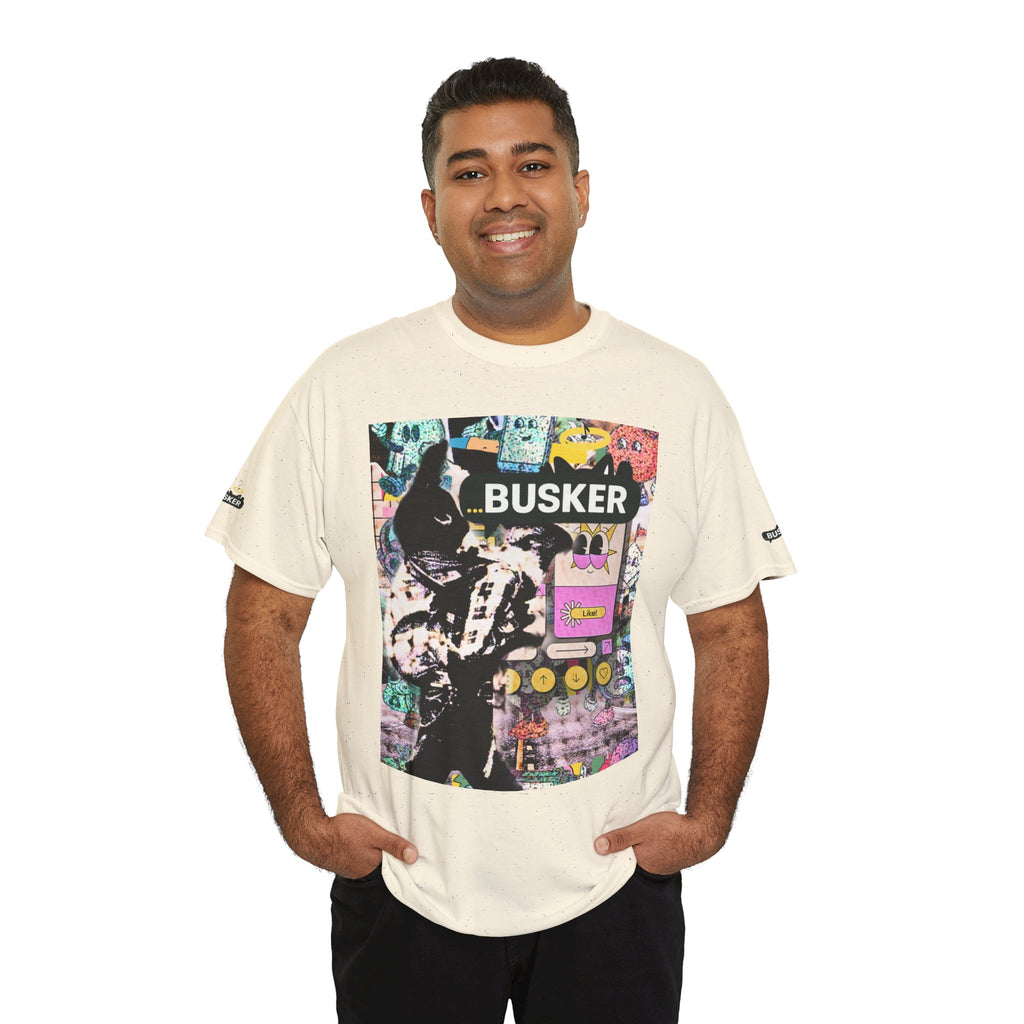 Grunge Art Busker Unisex Heavy Cotton Tee