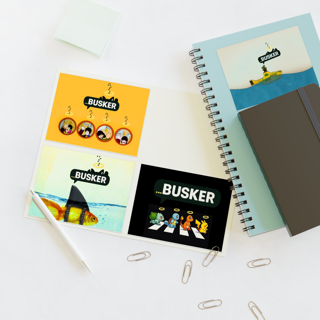 Whimsical Sticker Sheets for Music Lovers, Fun Decorative Stickers, Creative Journaling, Gift for Kids, Great for Scrapbooking