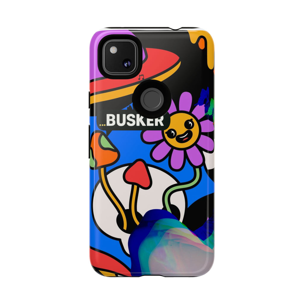 Colorful Phone Case, Cute Phone Accessories, Gift for Music Lovers, Fun Tech Gear, Unique Floral Design Case