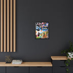 Busker Collage Matte Canvas Print — Framed Multi‑Color Wall Art