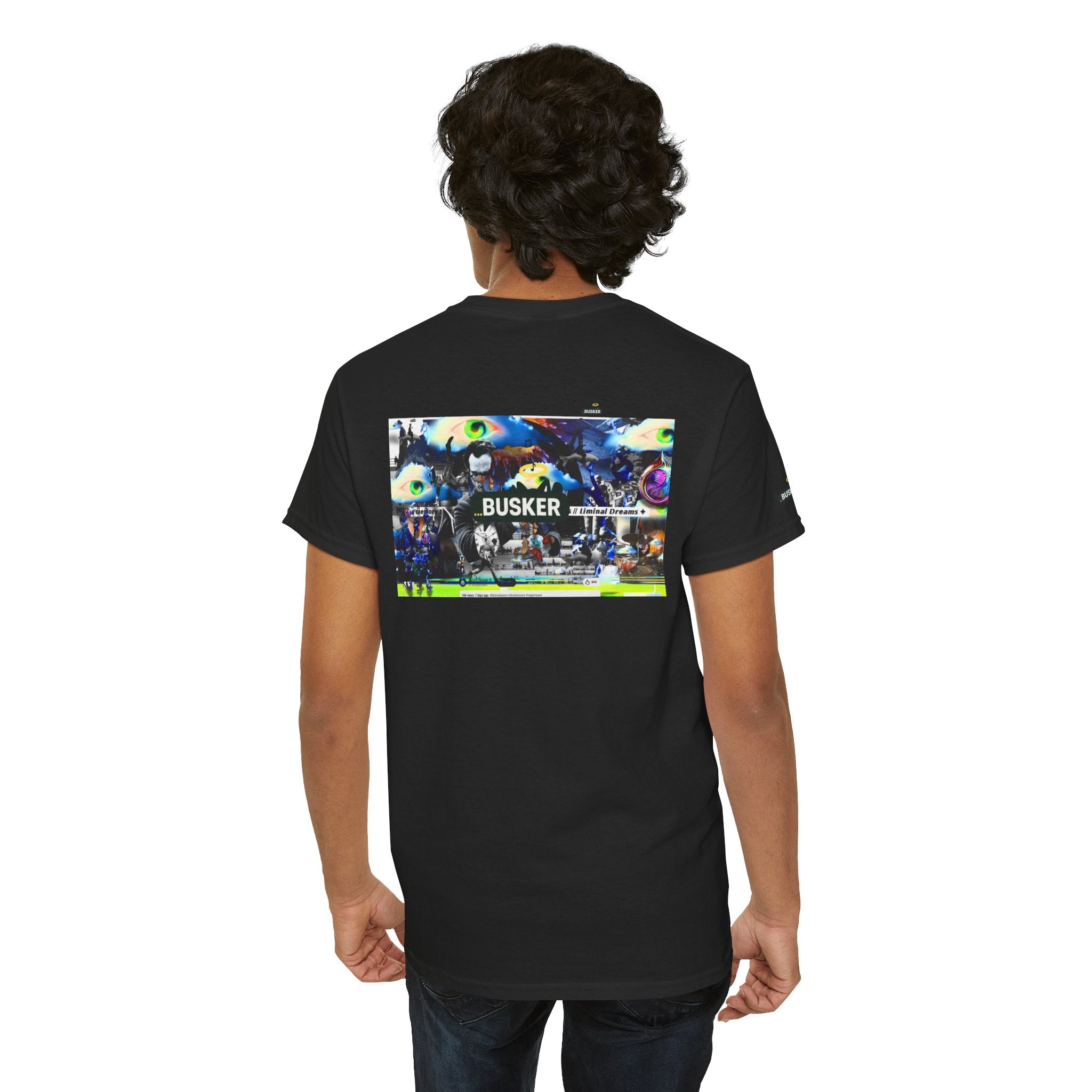 Busker Graphic Tee — Vintage Street Music Poster T‑Shirt