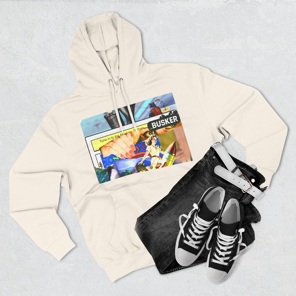 Three-Panel Fleece Hoodie