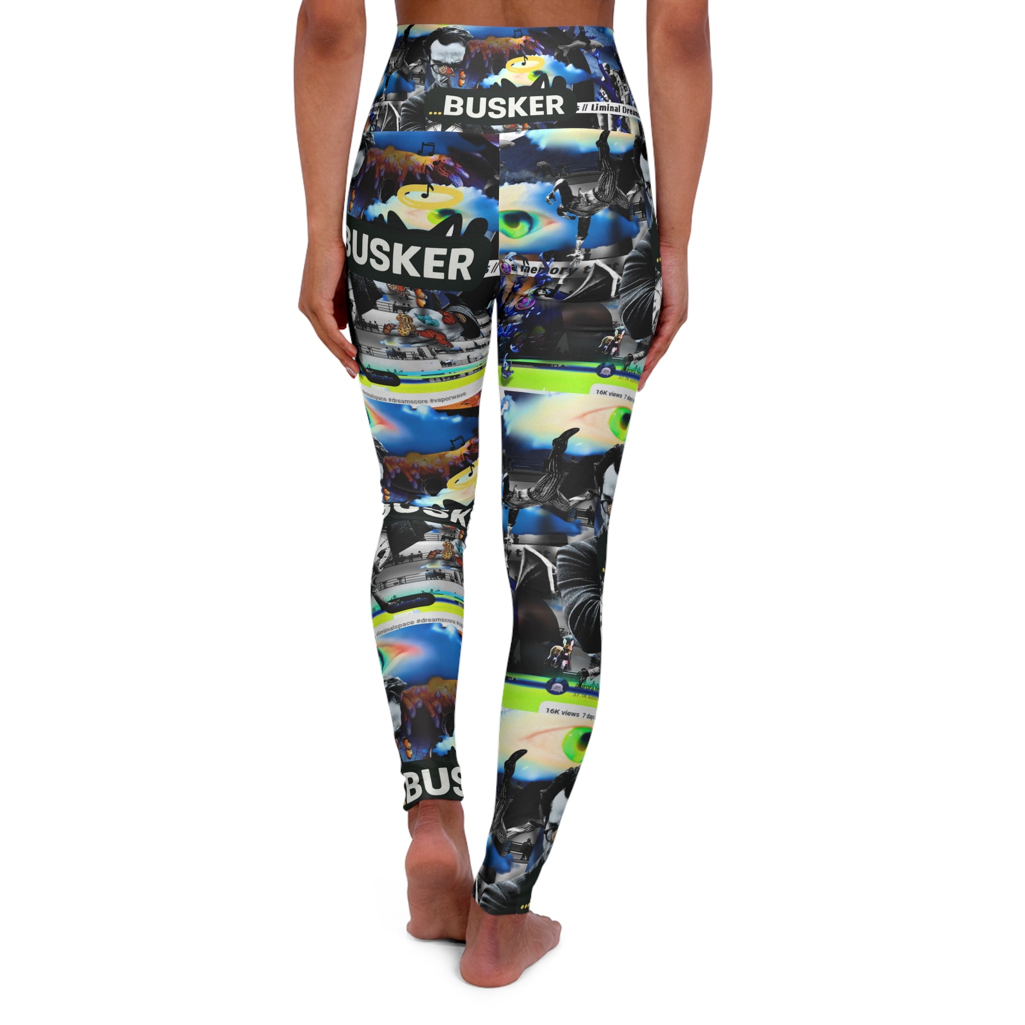 High Waisted Yoga Leggings (AOP)