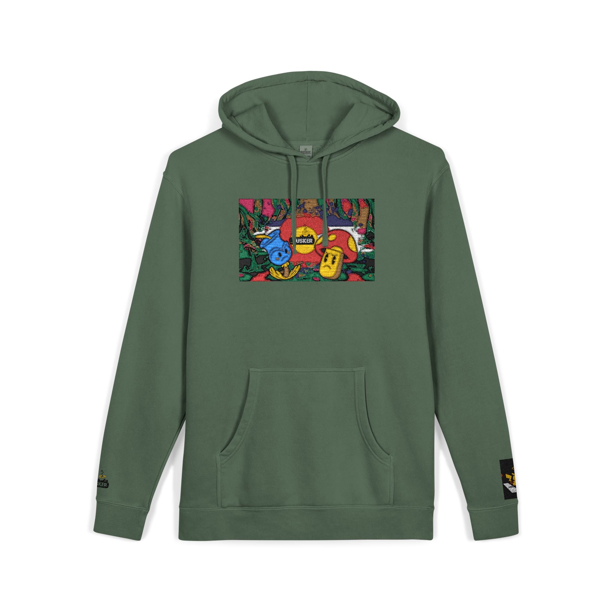 Vibrant Floral Embroidered Hoodie, Cozy Sweatshirt, Casual Wear, Unique Gift, Spring Fashion, Street Style