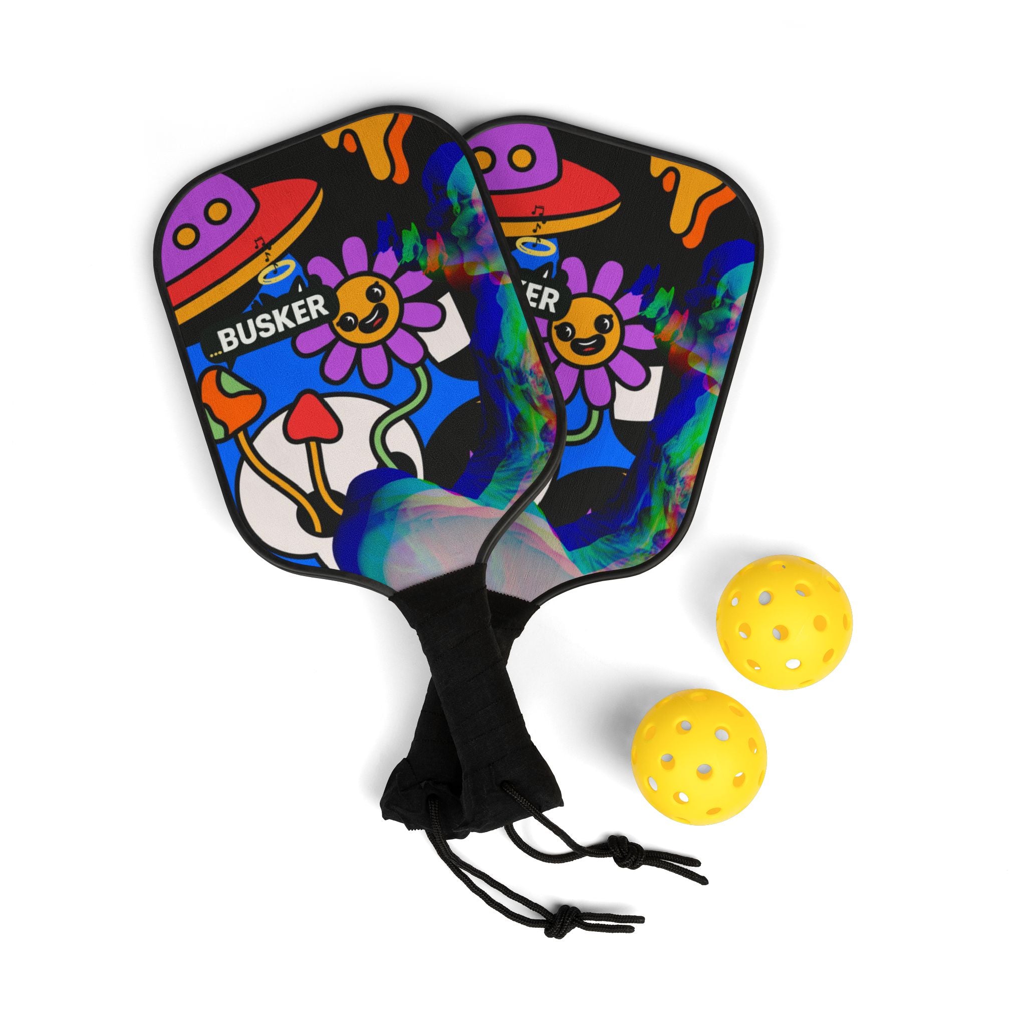 Pickleball Paddle Set with Fun Design - Colorful Sport Gear for Pickleball Lovers, Perfect Gift for Holidays, Sports Enthusiasts, [...]