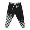 Trendy Athletic Joggers - Colorful Checkerboard Print, Comfort Wear for Athletes, Gifts for Fitness Lovers, Jogging Pants, Festival Fashion