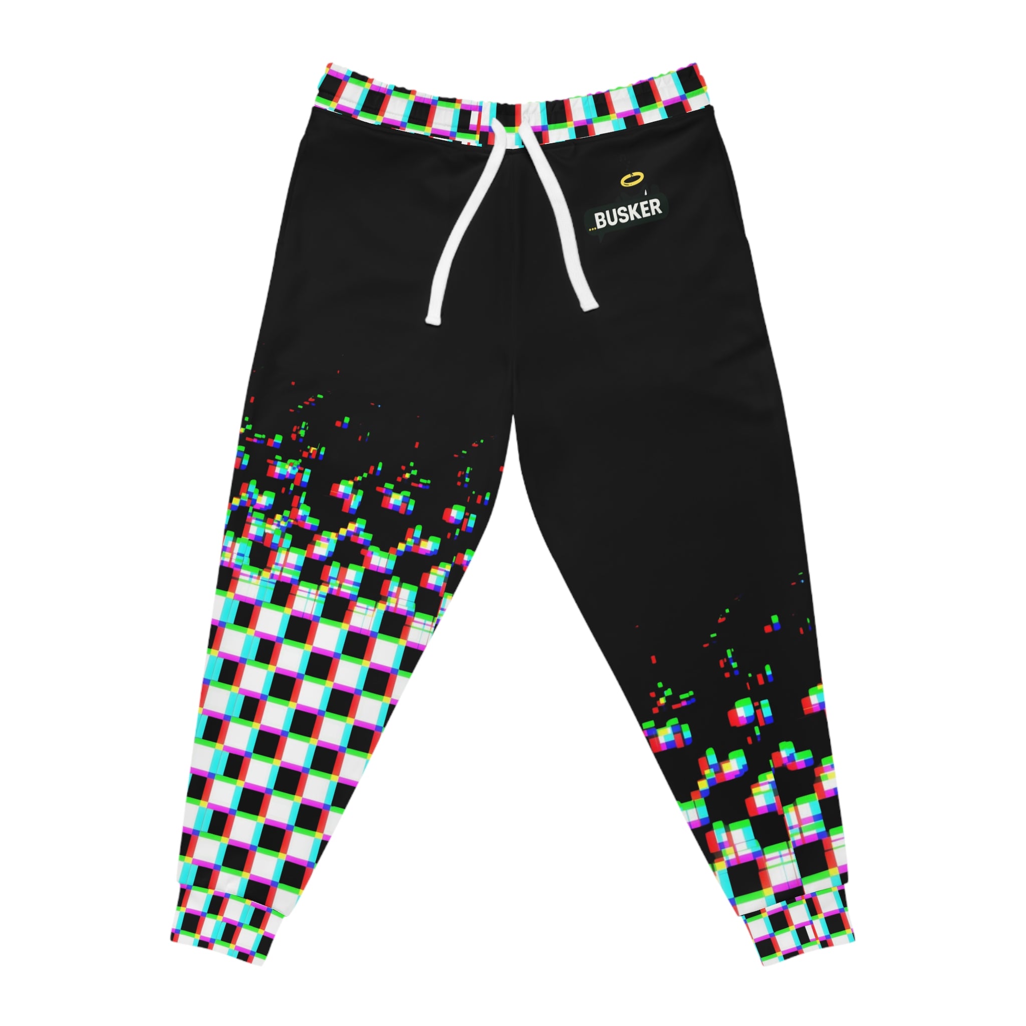Trendy Athletic Joggers - Colorful Checkerboard Print, Comfort Wear for Athletes, Gifts for Fitness Lovers, Jogging Pants, Festival Fashion