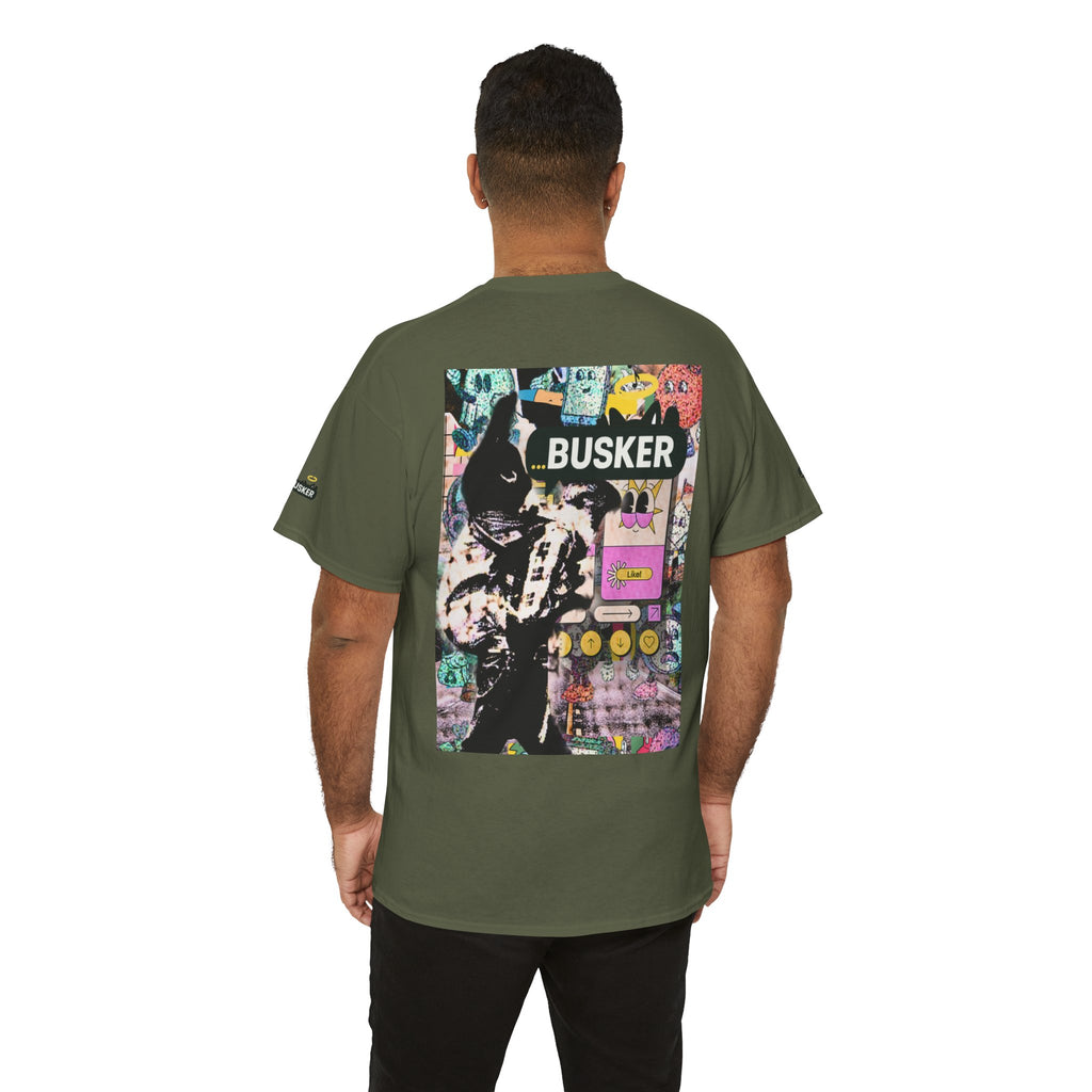 Grunge Art Busker Unisex Heavy Cotton Tee