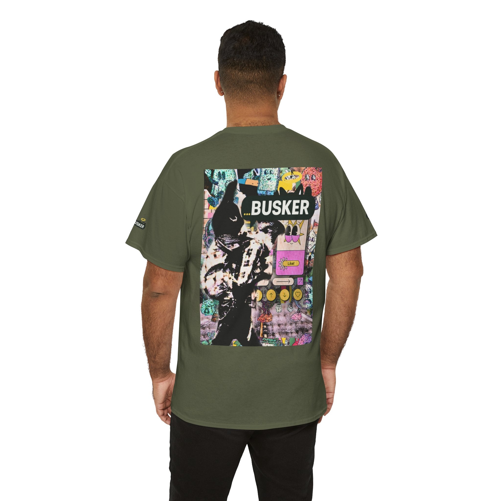 Grunge Art Busker Unisex Heavy Cotton Tee