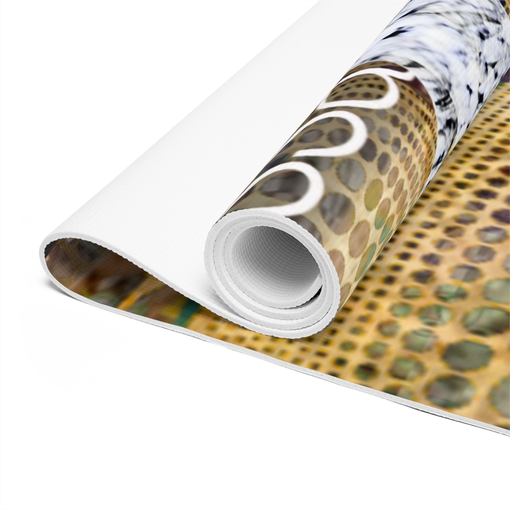 Artistic Foam Yoga Mat for Mindful Practice