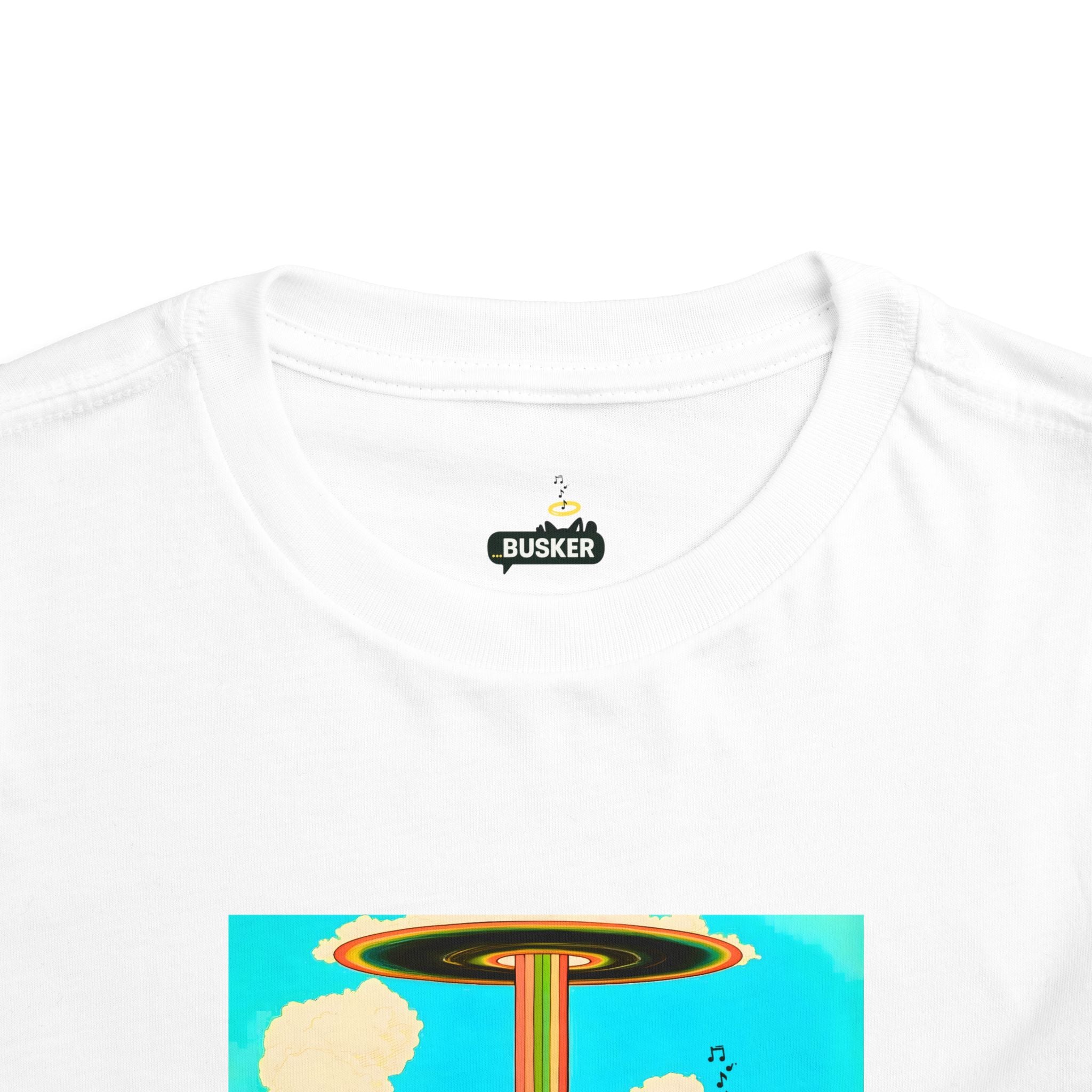 Busker Toddler Tee, Fun Kids T-Shirt, Colorful Short Sleeve Shirt, Birthday Gift for Toddlers, Summer Apparel