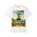 Garment-Dyed T-Shirt with Busker Design, Unisex Vintage Tee, Music Lover's Gift, Festival T-Shirt, Casual Wear, Unique Graphic Tee