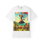 Garment-Dyed T-Shirt with Busker Design, Unisex Vintage Tee, Music Lover's Gift, Festival T-Shirt, Casual Wear, Unique Graphic Tee