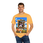 "Welcome to Golden" Exclusive Busker Unisex Garment-Dyed T-shirt, Music Lover Gift, Vintage Style Tee, Festival Wear, Casual Outfit