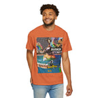 Vibrant Busker T-Shirt, Unisex Graphic Tee, Street Art Inspired Apparel, Casual Wear, Summer Festival Clothing