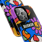 Colorful Phone Case, Cute Phone Accessories, Gift for Music Lovers, Fun Tech Gear, Unique Floral Design Case