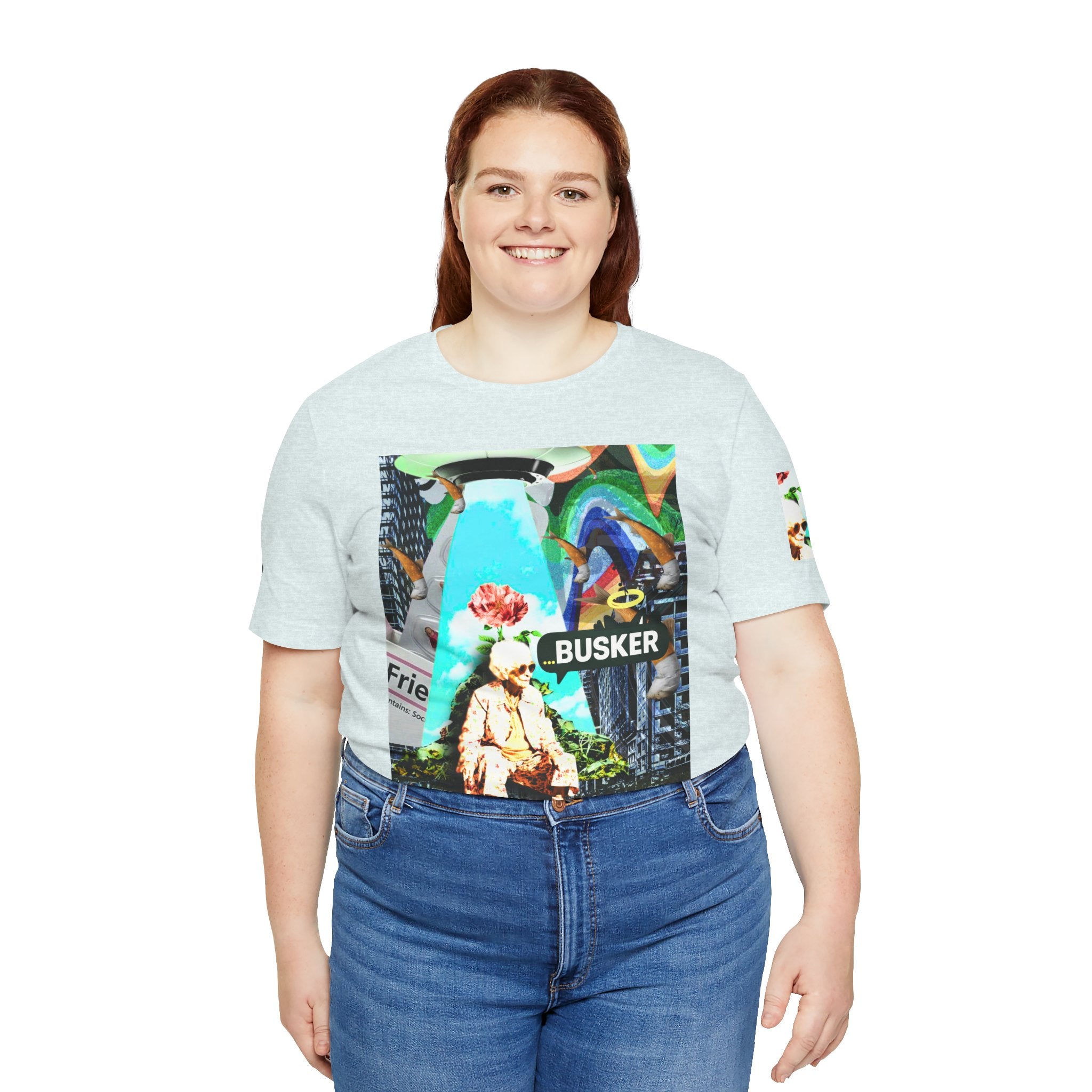 Street Art Busker Tee - Unisex Graphic Short Sleeve Shirt