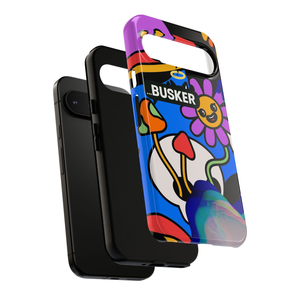 Colorful Phone Case, Cute Phone Accessories, Gift for Music Lovers, Fun Tech Gear, Unique Floral Design Case