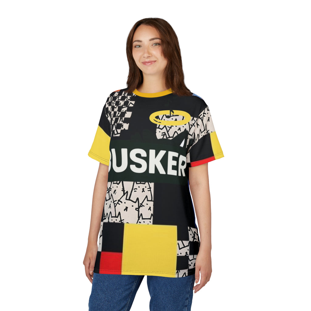 Vibrant Unisex Graphic Tee, Artistic Casual Wear, Street Style Top, Unique Birthday Gift, Music-Inspired Apparel