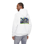 Busker Street Art Hoodie — Colorful Musician Graphic Pullover