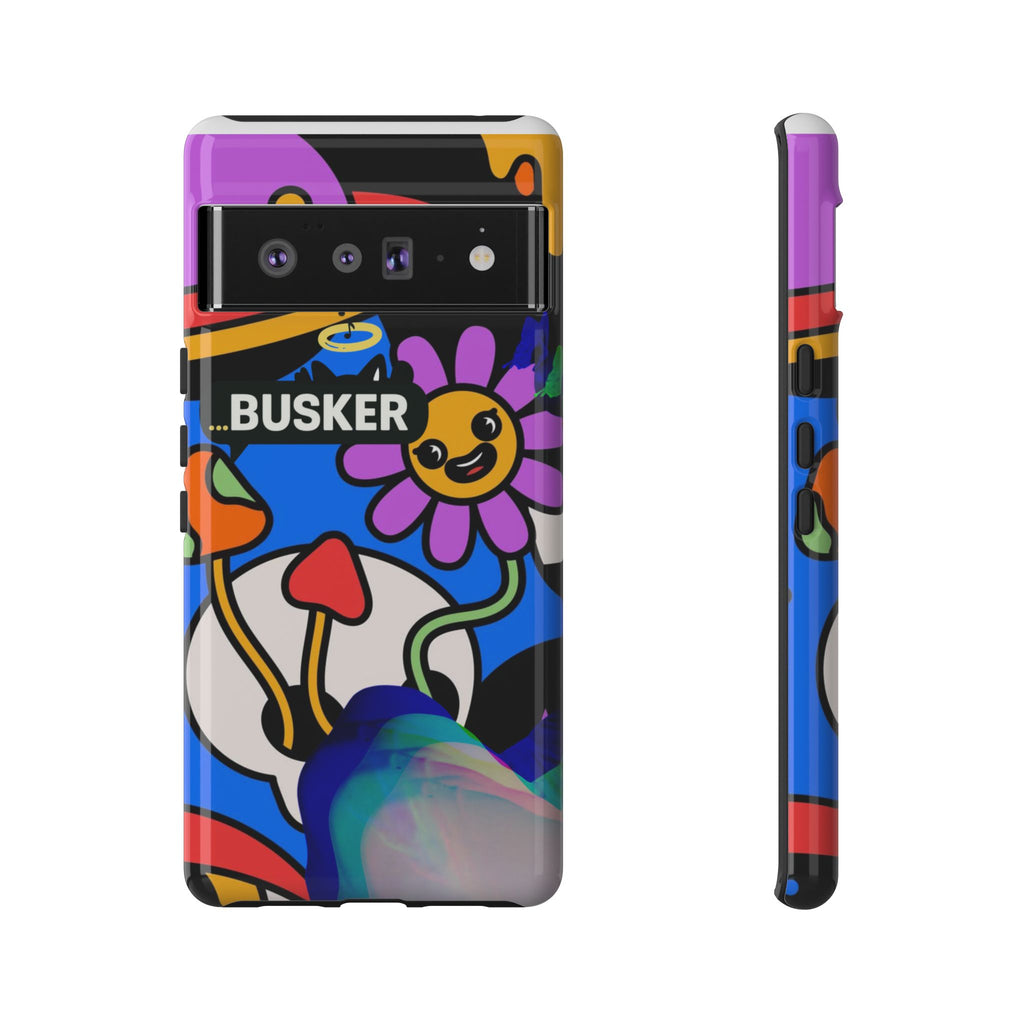 Colorful Phone Case, Cute Phone Accessories, Gift for Music Lovers, Fun Tech Gear, Unique Floral Design Case