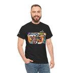Artistic Unisex Heavy Cotton Tee - Vibrant Busker Design